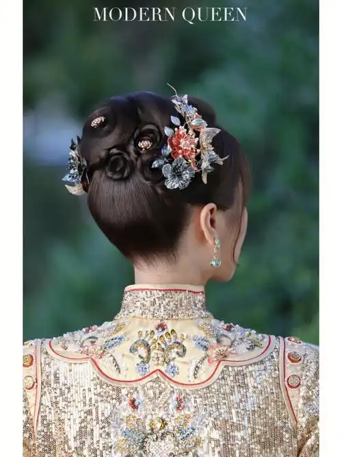 中式造型合集精致饱满的后区盘发收藏起来