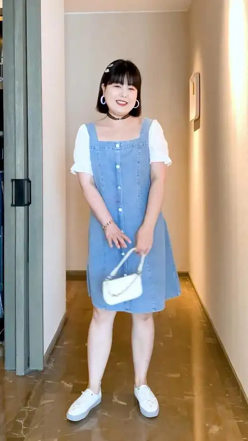 162/150斤李大脸大码穿搭分享,胖妹子福音