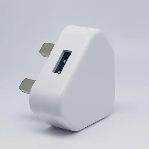 足5v1a适用苹果英规手机充电器 iphone三角充电头5w港式uk头套装