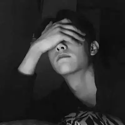 孤独高冷黑暗头像男生,不愿意低头就跪下-黑白头像