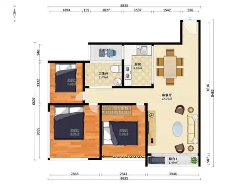 绿景香颂户型图