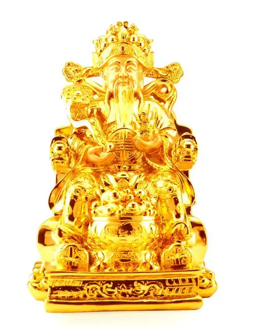开光财神招财摆件文财神爷大号佛像工艺品乔迁开业礼品**摆设