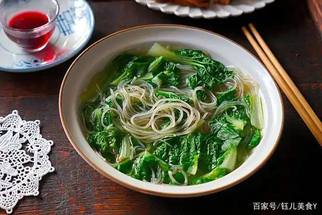 第四道:青菜粉丝汤