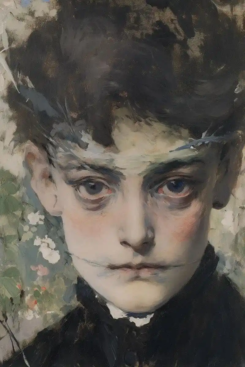 笑容.#油画 #氛围感 #唯美意境 #美出高级感 #想画就画 - 抖音