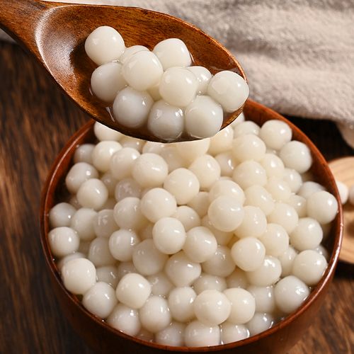 小汤圆无馅醪糟小圆子糯米元宵水煮酒酿白玉多芒小丸子冷冻甜品