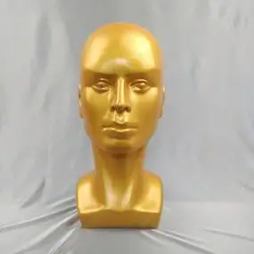 男士假发头模型 假人头假发展示头模 口罩帽子护目镜放置模特头