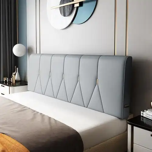 靠背床头板头大床头现代简约简约软包床上布床上科技床头靠垫