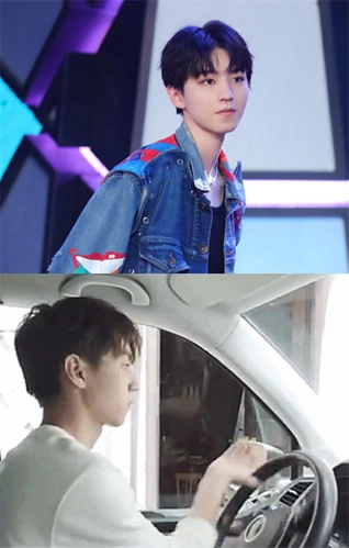 王一博打方向盘陈立农打方向盘看到王俊凯画风有点歪