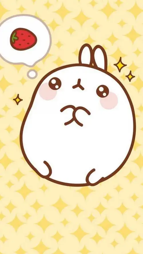可爱胖兔molang卡通手机壁纸