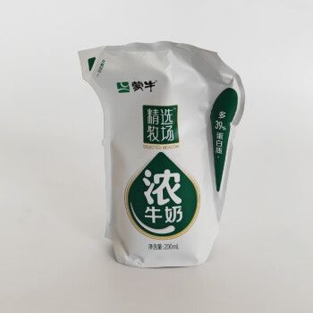 蒙牛精选牧场浓牛奶200mlx16包爱克林环保装整箱批早餐香浓奶新日期5
