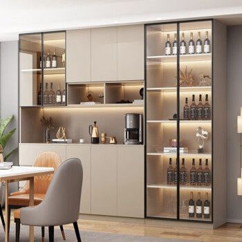 梵森荣2023酒柜隔断柜餐边柜一体靠墙家用客厅展示柜玄关柜鞋柜储物柜