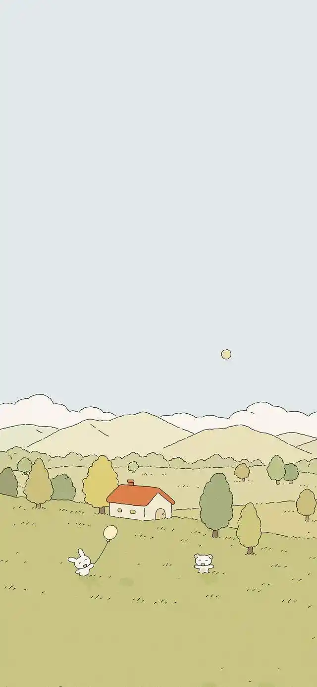 超级治愈的夏日小清新插画壁纸