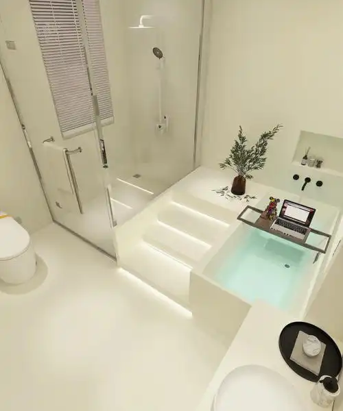 浴室微水泥美炸的最简单装修方案