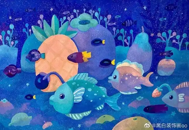 遇见艺术##绘画素材##丙烯画##儿童画教程##儿童画