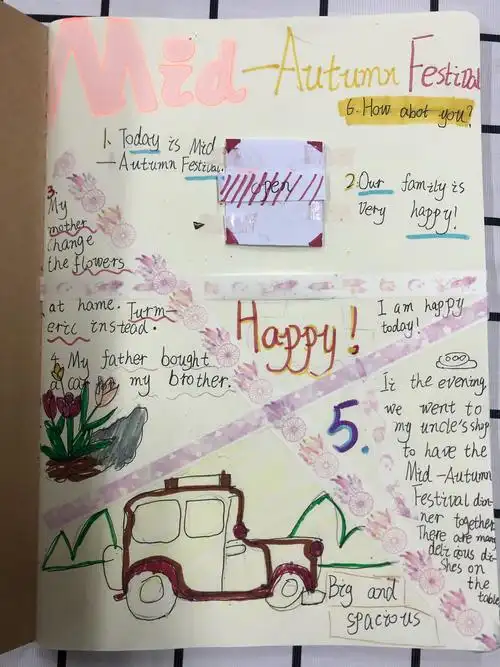 特色部501的第一次英文手帐