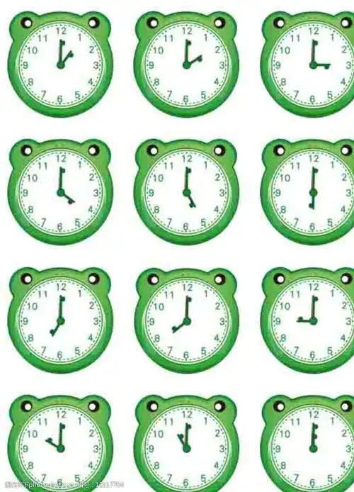 12个整点闹钟图片