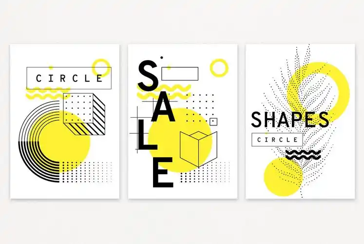 90款抽象几何图形海报设计素材 60 geometric shapes, 30 posters