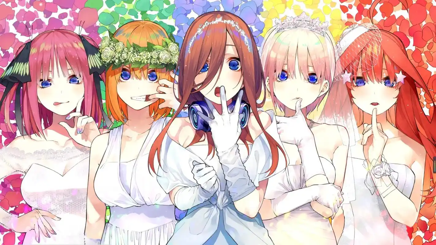 五等分的花嫁 #动漫推荐 #动漫壁纸#高清壁纸 #动漫#送 - 抖音