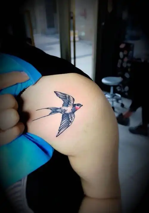燕子*3纹身图片