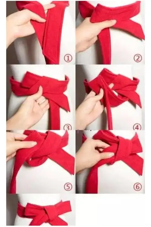 腰带蝴蝶结的系法图解(风衣带子打结方法图解)_乐车网