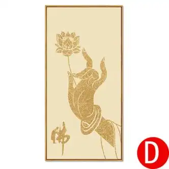 皓涛 心经挂画禅意佛手观音莲花佛堂背景墙装饰画玄幻养生馆壁画字画