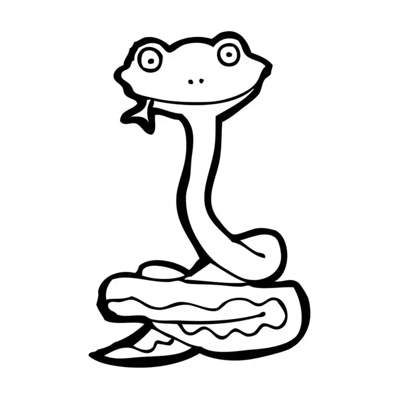 盘蛇卡通,盘蛇卡通