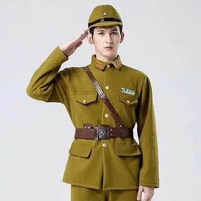 毛呢日本军官大佐太君军装鬼子进村年会喜剧小品舞台表演出服装