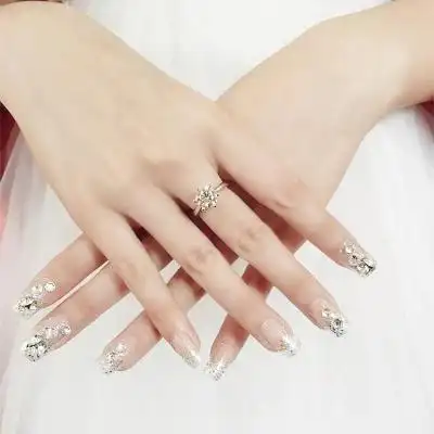 一次性美甲贴假指甲结婚