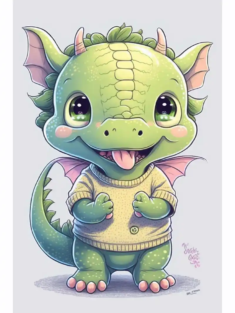 十二生肖龙,可爱的小龙,萌萌哒 时代在变,我们的征途是星辰大海.