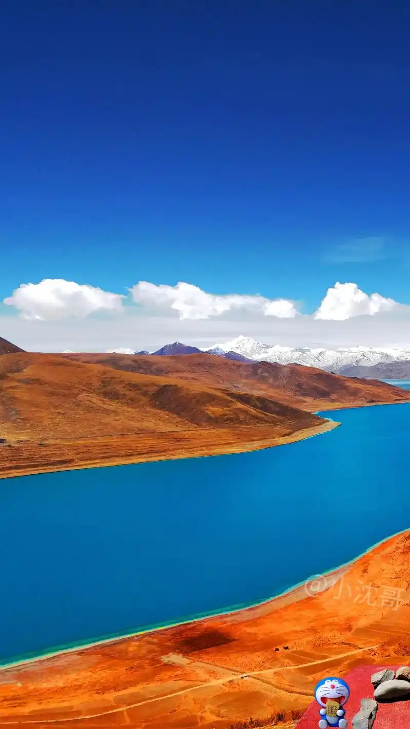 西藏羊湖#抖音图文来了 #风景 #西藏 @dou 小 - 抖音
