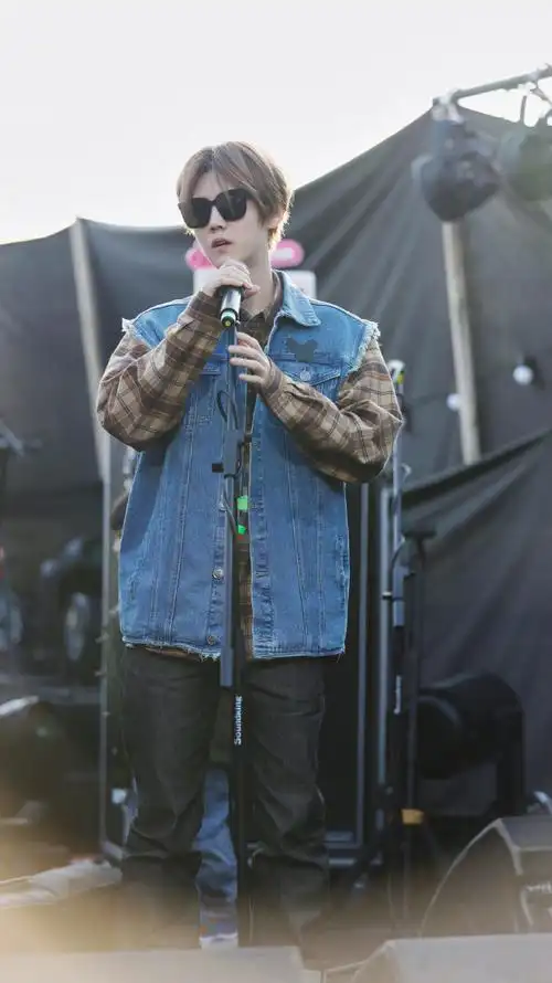 墨镜一带谁也不爱 新晋摇滚歌手鹿晗踏上舞台光芒万丈