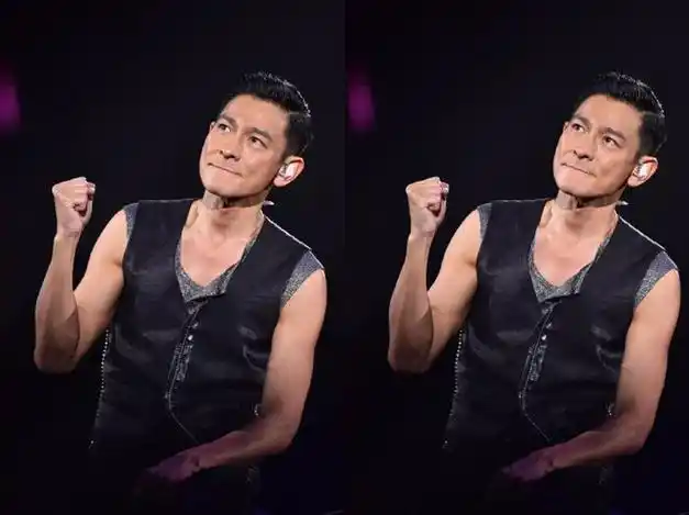 刘德华虽然脸老了,但仍然是个大男孩,穿得时髦似男团|皮衣|白衬衫