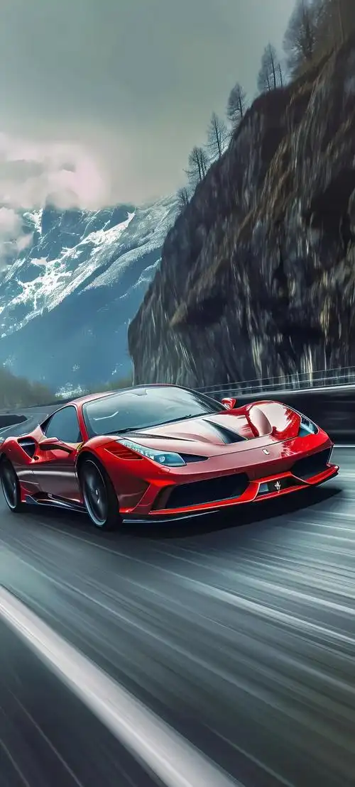 手机汽车壁纸飞驰一啸而过高清大图分享