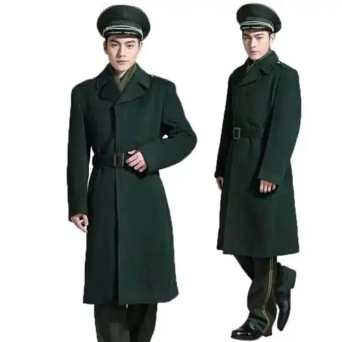 军大衣绿色羊毛风衣保暖耐磨校尉冬季wj优良款军大衣尺码联系客服哦