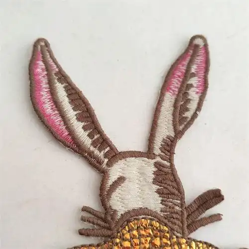 刺绣衣服亮片补丁贴服装辅料卫衣外套补洞羽绒服布贴兔子先生新款