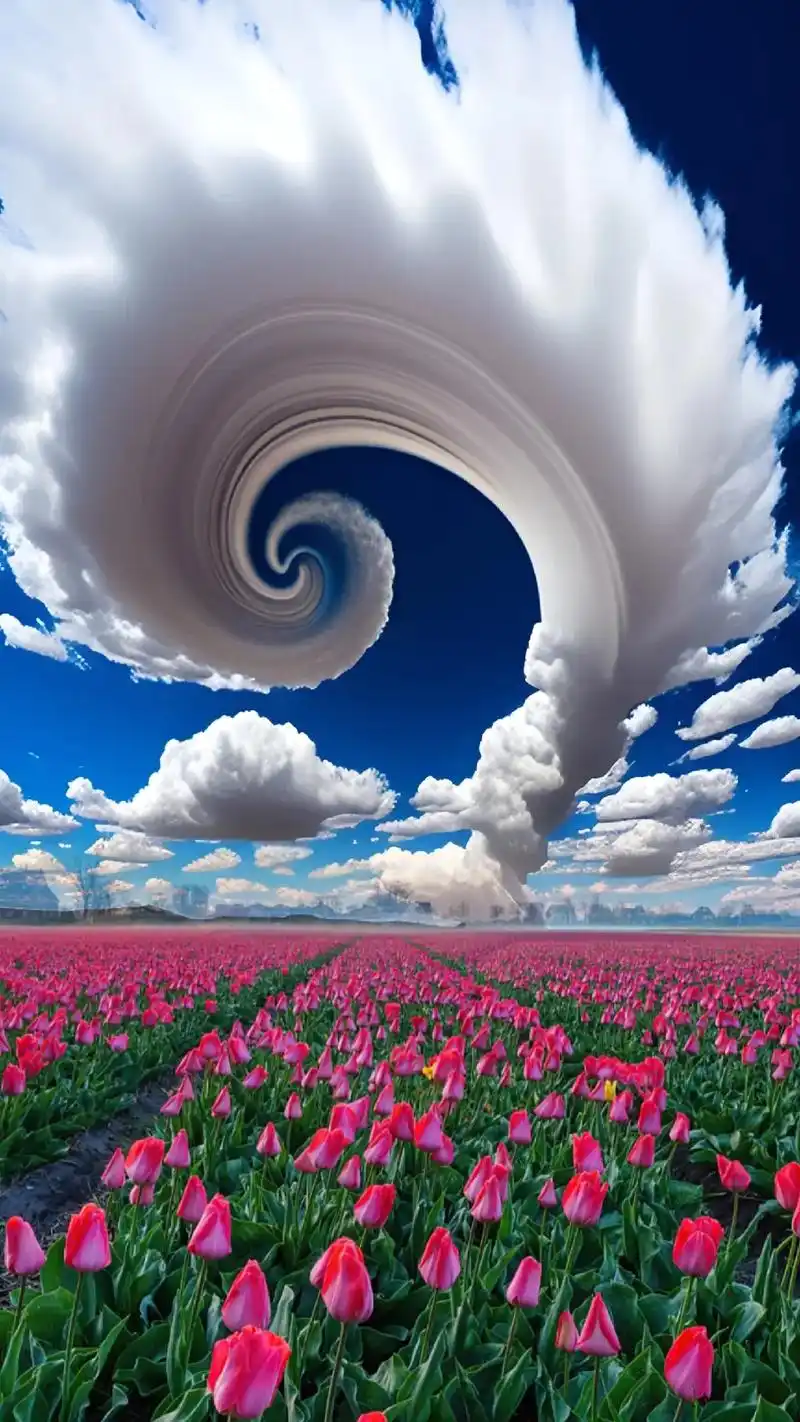 花海3》蓝天白云雄伟壮观, 花 - 抖音