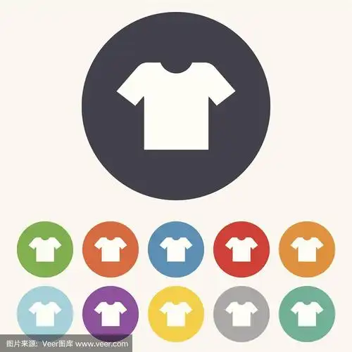 t恤标志图标.衣服的象征.