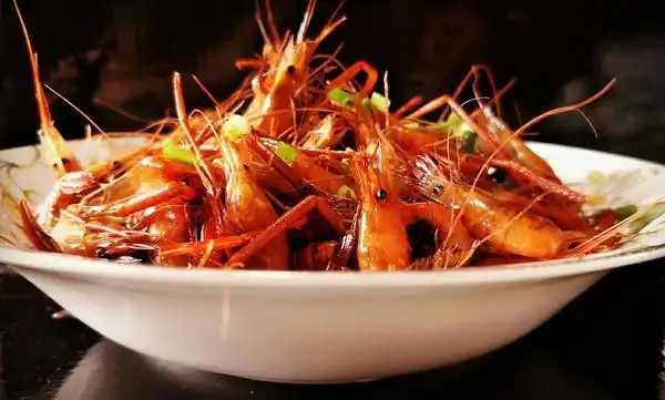 刘老姥做的油爆河虾