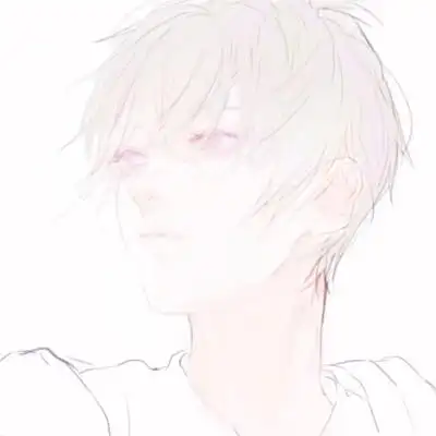 手绘男生头像 简约