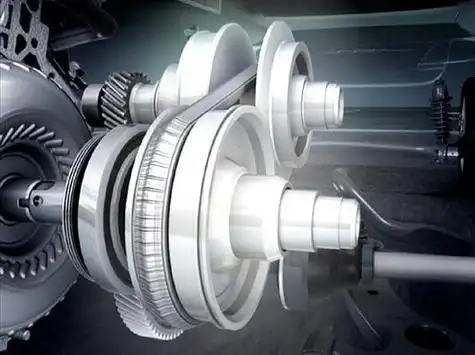 出类似传统变速箱不同「齿轮比」的传动轮比,像altis采用的这套cvt,就