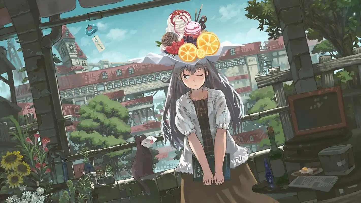 首页 桌面壁纸 卡通动漫 动漫萌妹子美女写真图片桌面壁纸