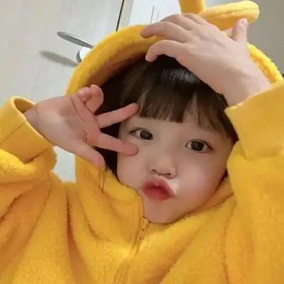 抖音很火的女孩萌娃头像高清可爱最近很火的萌娃女头像图片