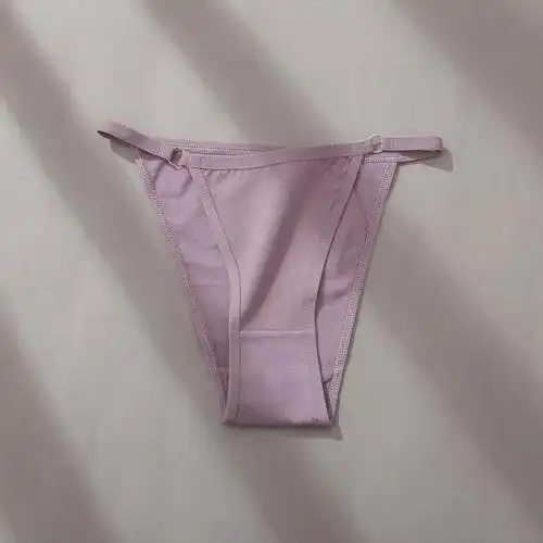 finetoo女士三角裤细带低腰棉布内裤圆环性感女式三角裤头l011