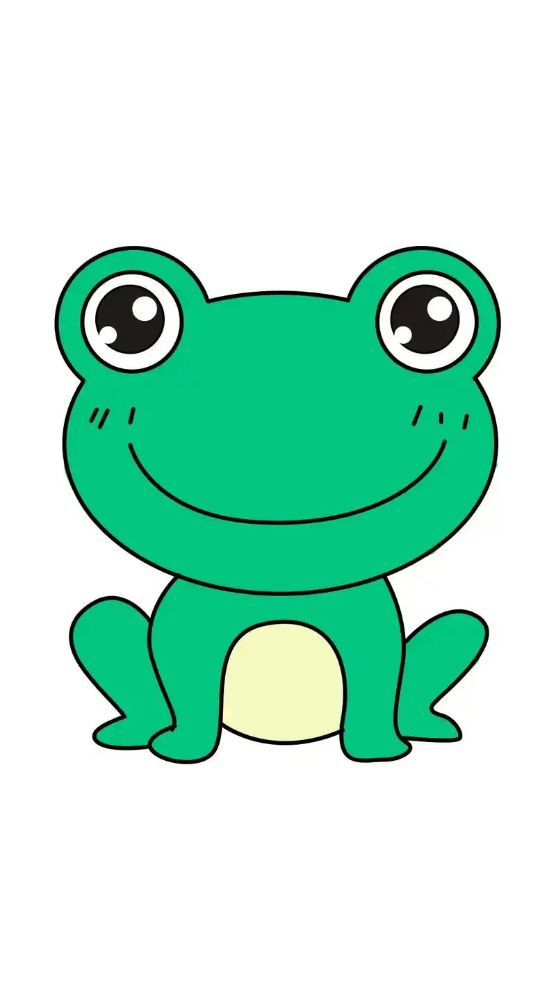 青蛙简笔画.#青蛙简笔画 #亲子简笔画 #儿童画 #跟着抖音 - 抖音