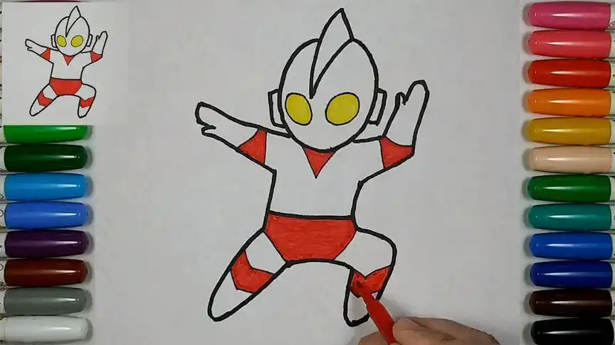 画教老师教你如何画奥特曼!