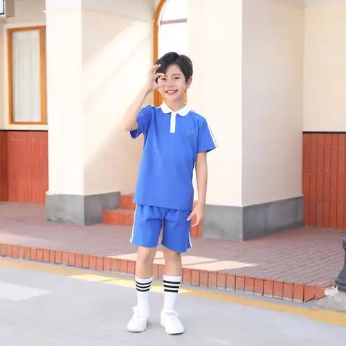 深圳市小学生校服统一运动套装夏秋冬装短袖短薄长裤外套秋长裤