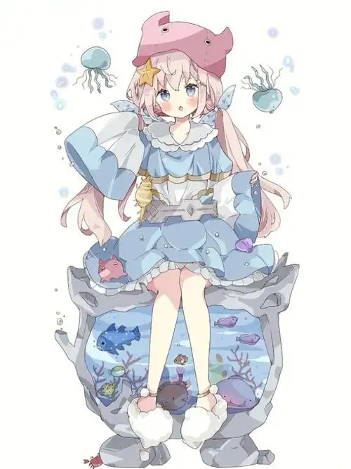 坐姿动漫人物壁纸素材分享27