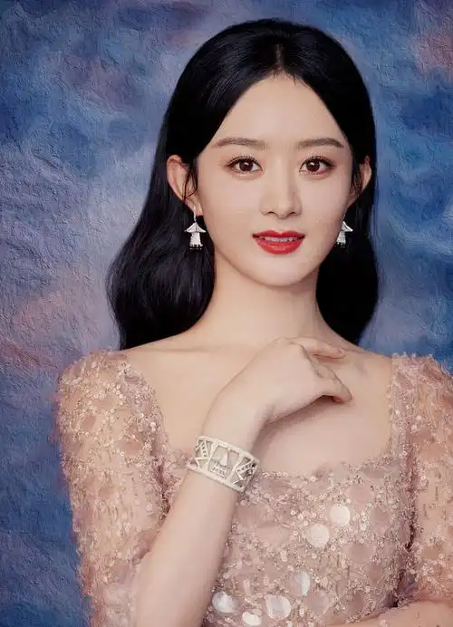 赵丽颖中秋晚会写真美似画中人 穿裸粉色长裙飘逸如仙_高清图集_新浪