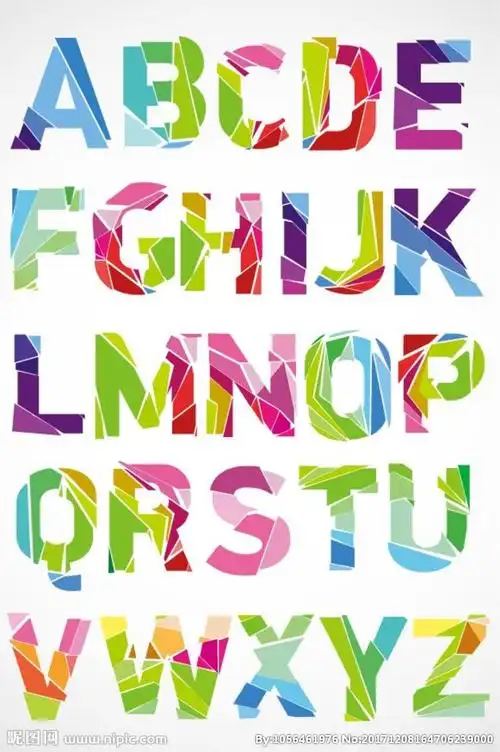 二十六个字母设计图片