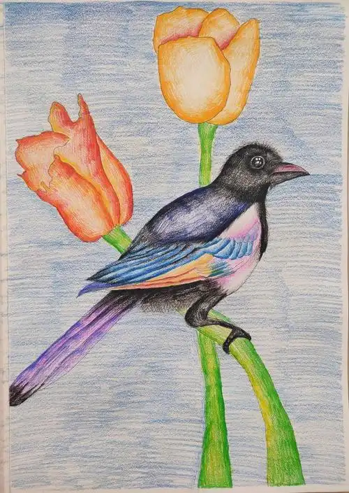 学生作品–花鸟系列